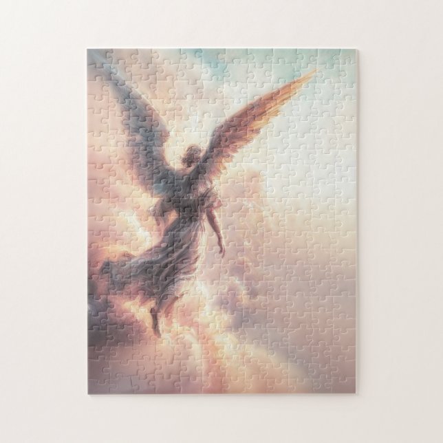 Beautiful Angel on Clouds in the Sky Jigsaw Puzzle (Vertical)