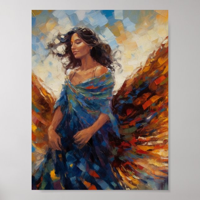 Beautiful Angel Painting Poster (Front)