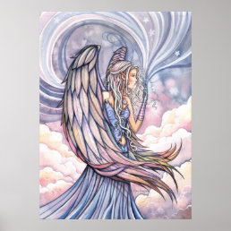 Beautiful Angel Poster Print by Molly Harrison