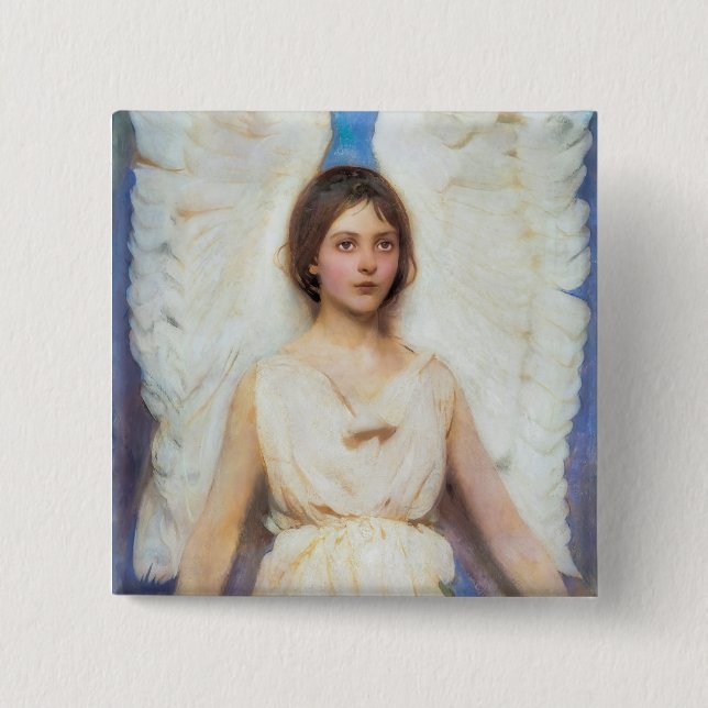 Beautiful Angel Vintage Button (Front)