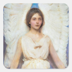 Beautiful Angel Vintage Square Sticker