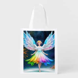 Beautiful Angel Wings Art-35444 Grocery Bag