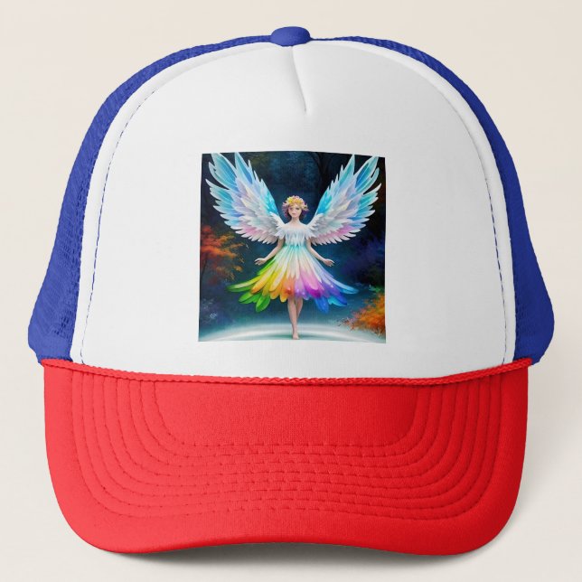 Beautiful Angel Wings Art-35444 Trucker Hat (Front)