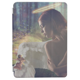 Beautiful Angel with Fairy Fantasy Art iPad Air Cover