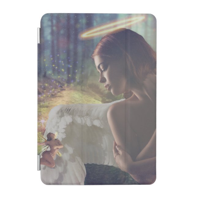Beautiful Angel with Fairy Fantasy Art iPad Mini Cover (Front)