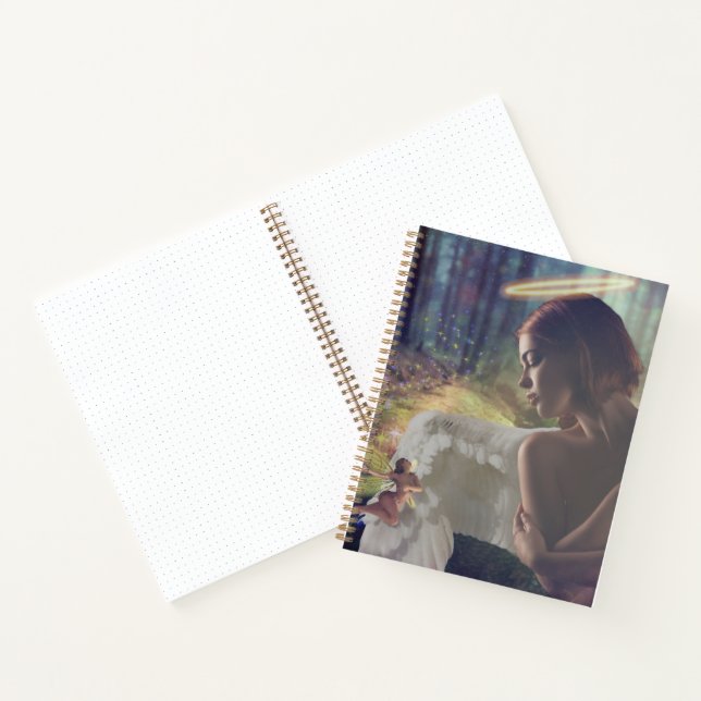 Beautiful Angel with Fairy Fantasy Art Notebook (Inside)