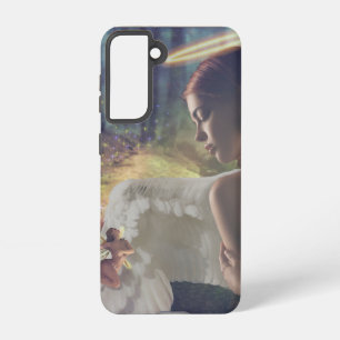 Beautiful Angel with Fairy Fantasy Art Samsung Galaxy S21 Case