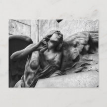 Beautiful angel with serene gaze towards heaven