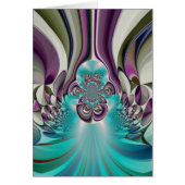 Beautiful Angelic Purple and Cyan Abstract Print (Front)