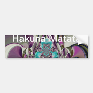Beautiful Angelic Purple and Cyan Abstract Print Bumper Sticker