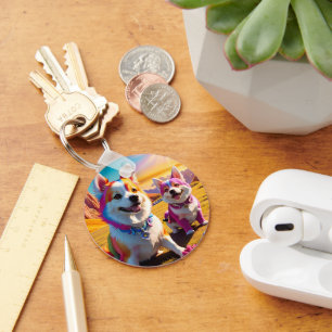 Beautiful Animal Four Keychain