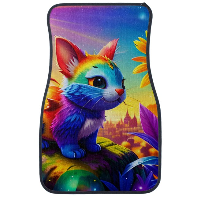 Beautiful Animal Three Car Floor Mat (Front)