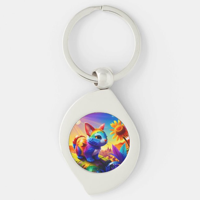 Beautiful Animal Three Keychain (Front)