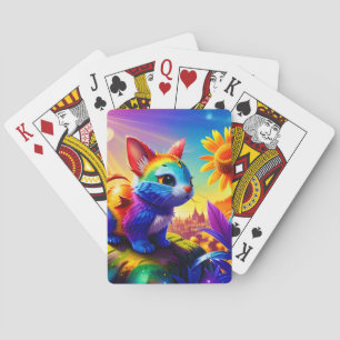 Beautiful Animal Three Poker Cards