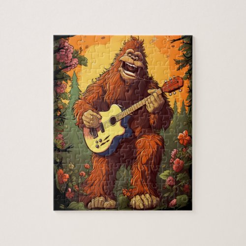 Beautiful Animal With Guitar  Jigsaw Puzzle