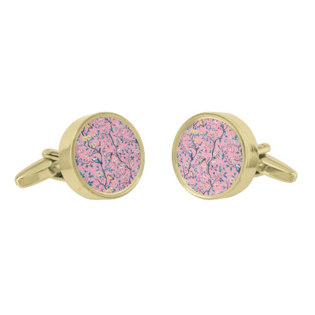 Beautiful Anniversary Gift Ideas Victorian Flower Cufflinks (Angled)