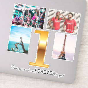 Beautiful Anniversary Photo collage Sticker