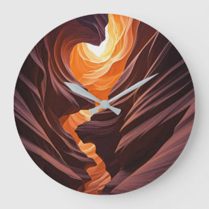 Beautiful Antelope Canyon Navajo Nation Large Clock