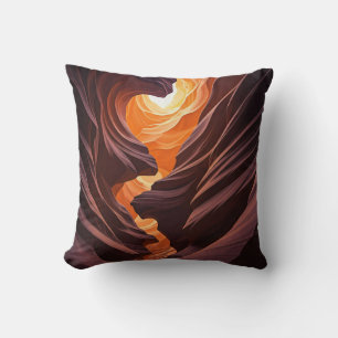 Beautiful Antelope Canyon Navajo Nation Throw Pillow