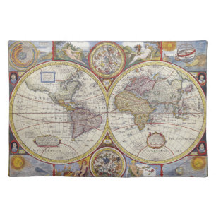 Beautiful Antique and Vintage old world Map Placemat