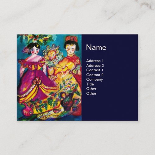 BEAUTIFUL ANTIQUE DOLLS BUSINESS CARD