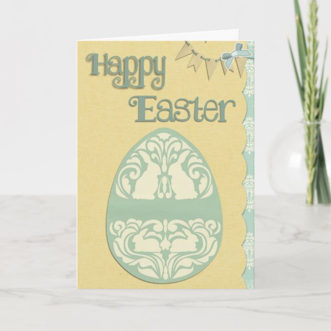 Beautiful antique Easter card (Front)