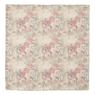 Beautiful antique pattern designed Romantic roses Duvet Cover