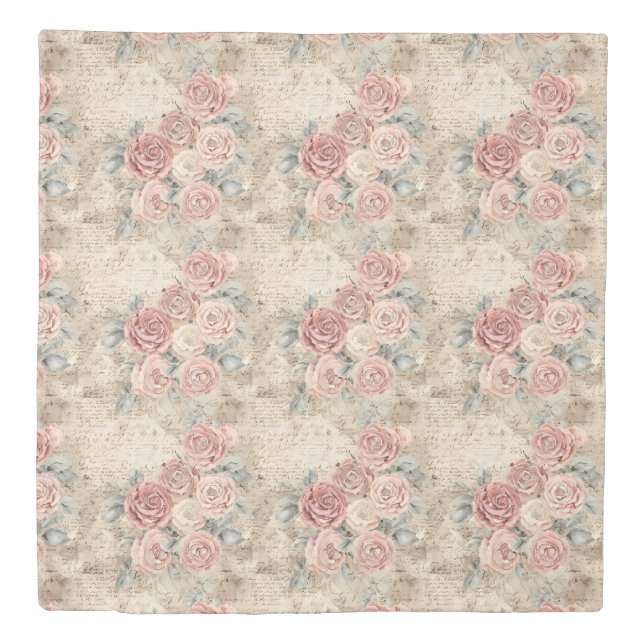 Beautiful antique pattern designed Romantic roses Duvet Cover (Front)