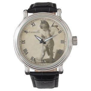 Beautiful Antique Roman Numeral Cherub Watch