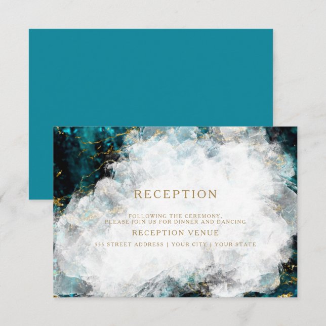 Beautiful Apatite Crystal Geode  Invitation (Front/Back)