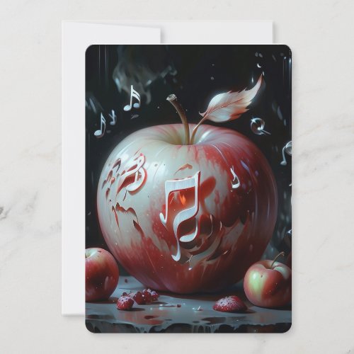 beautiful apple invitation