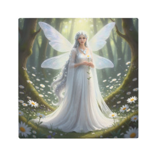 Beautiful April Diamond Fairy Metal Print