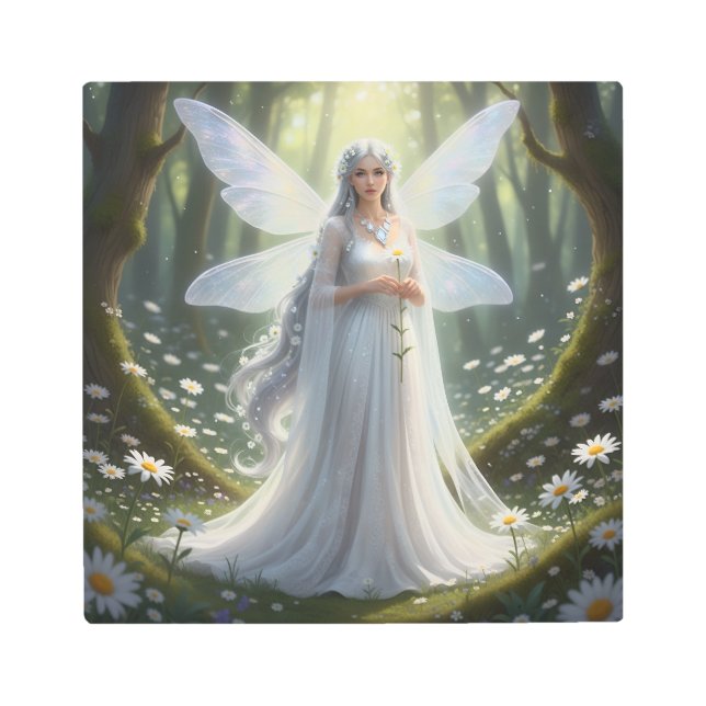 Beautiful April Diamond Fairy Metal Print (Front)
