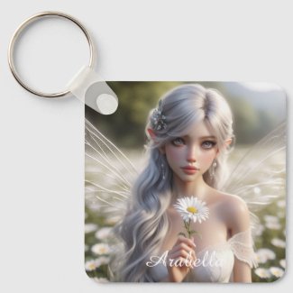 Beautiful April Fairy in Daisies