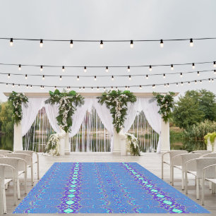 Beautiful Aqua blue cyan pattern art design colors Outdoor Rug