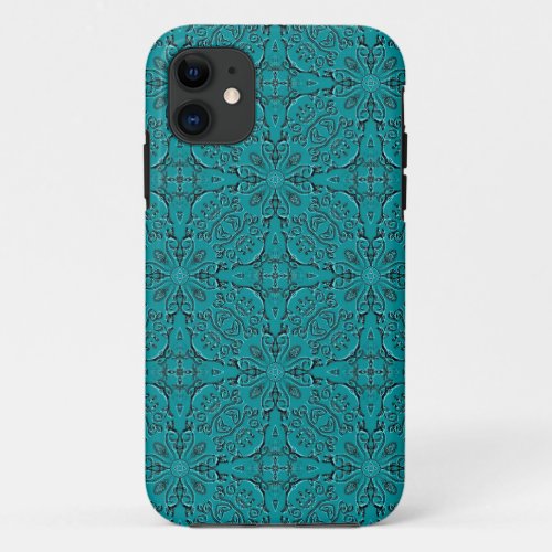Beautiful Aqua Relief iPhone 11 Case