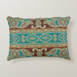 Beautiful, arab, arabic, arabian, arabesque fabric accent pillow