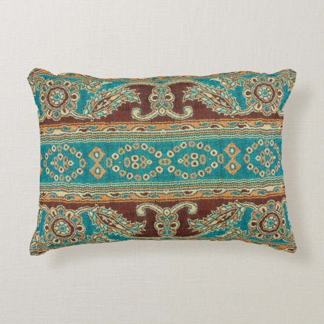 Beautiful, arab, arabic, arabian, arabesque fabric accent pillow (Front)