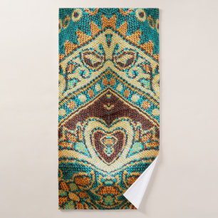 Beautiful, arab, arabic, arabian, arabesque fabric bath towel