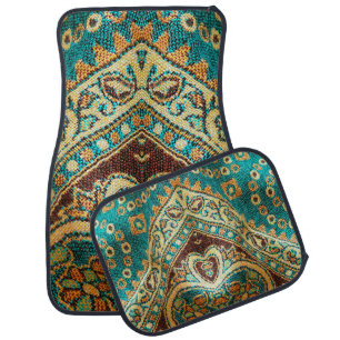 Beautiful, arab, arabic, arabian, arabesque fabric car floor mat