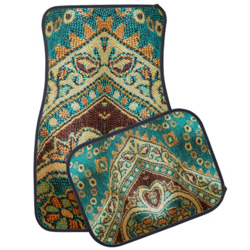 Beautiful arab arabic arabian arabesque fabric car floor mat