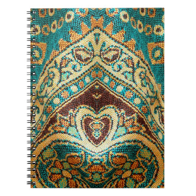 Beautiful, arab, arabic, arabian, arabesque fabric notebook (Front)