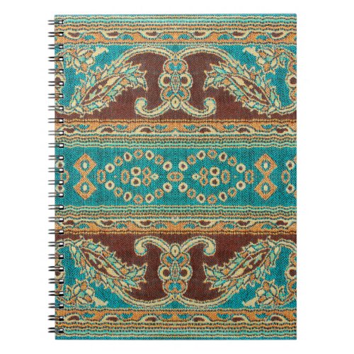 Beautiful arab arabic arabian arabesque fabric notebook