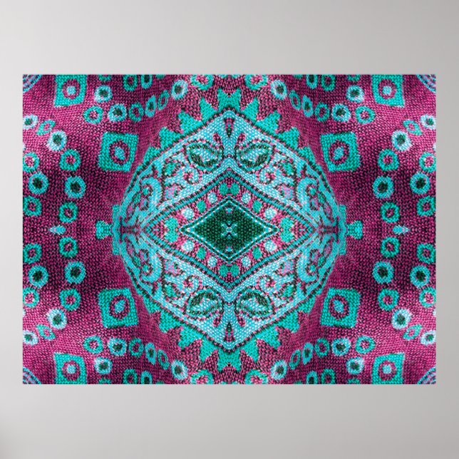 Beautiful, arab, arabic, arabian, arabesque fabric poster (Front)