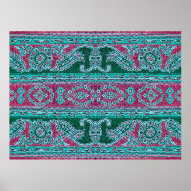 Beautiful, arab, arabic, arabian, arabesque fabric poster (Front)