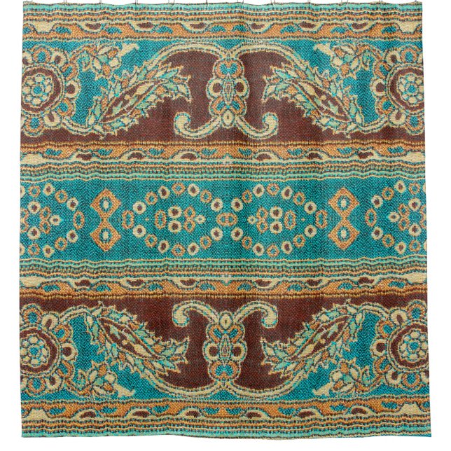 Beautiful, arab, arabic, arabian, arabesque fabric shower curtain (Front)