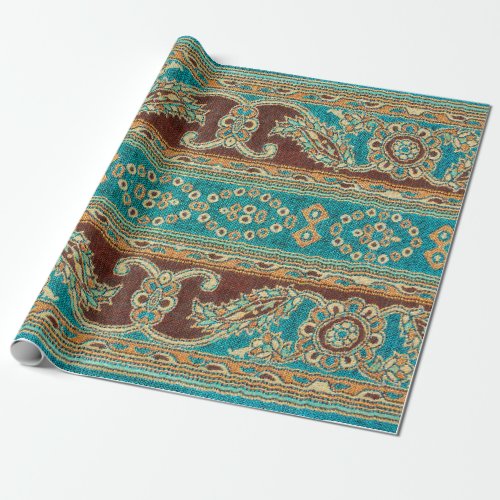 Beautiful arab arabic arabian arabesque fabric wrapping paper