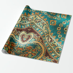 Beautiful, arab, arabic, arabian, arabesque fabric wrapping paper