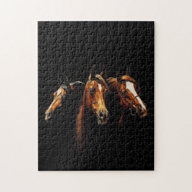 Beautiful Arabian Horses Puzzle (Vertical)