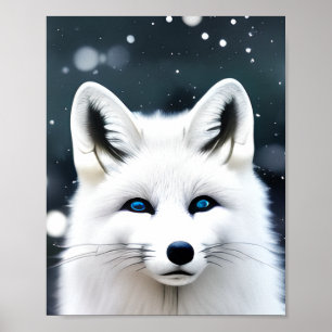 Beautiful Arctic Fox Poster